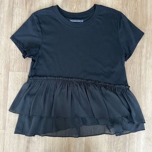 Women’s Abercrombie Short Sleeve Black Top